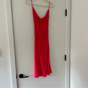 Vintage red slip dress